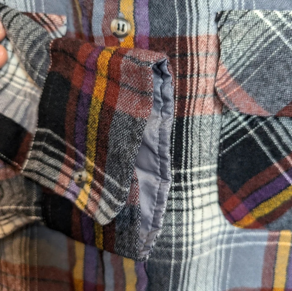 Vintage Northwest Territory Plaid Flannel Button Down Top Men's 3XL - Picture 8 of 8
